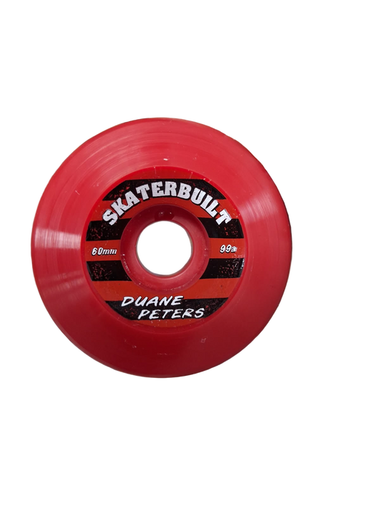 Duane Peters 60mm x 99a Double Conical Skateboard Wheels – Blood Red (In Stock)